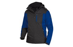 FHB JANNIK Softshelljacke, royalblau-schwarz