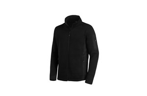 FHB CHRISTOPH Strick-Fleece-Jacke, schwarz