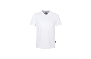 HAKRO V-Shirt Classic - weiß