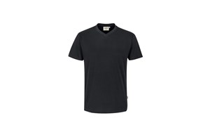 HAKRO V-Shirt Classic - schwarz