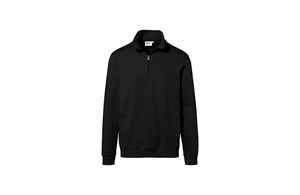 HAKRO Zip-Sweatshirt Premium - schwarz