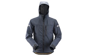 SNICKERS - AllroundWork Softs. Jacke Kapuze - navy-schw