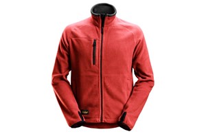 SNICKERS - AllroundWork POLARTEC Fleece Jacke - chili-schw