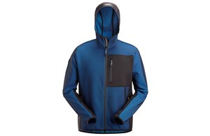 SNICKERS - FlexiWork Midlayer Kapuzenjacke RV - blau-schw