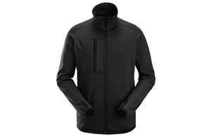 SNICKERS - AllroundWork Fleece Arbeitsjacke mit Reißversch. - schwarz