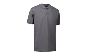 ID® - PRO Wear Herren Poloshirt | ohne Tasche, Silber grau