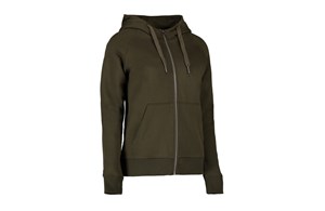 ID® - CORE Full Zip Damen Hoodie, Oliv