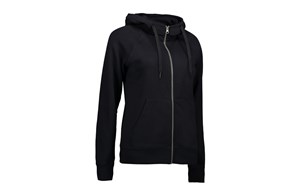 ID® - CORE Full Zip Damen Hoodie, Schwarz